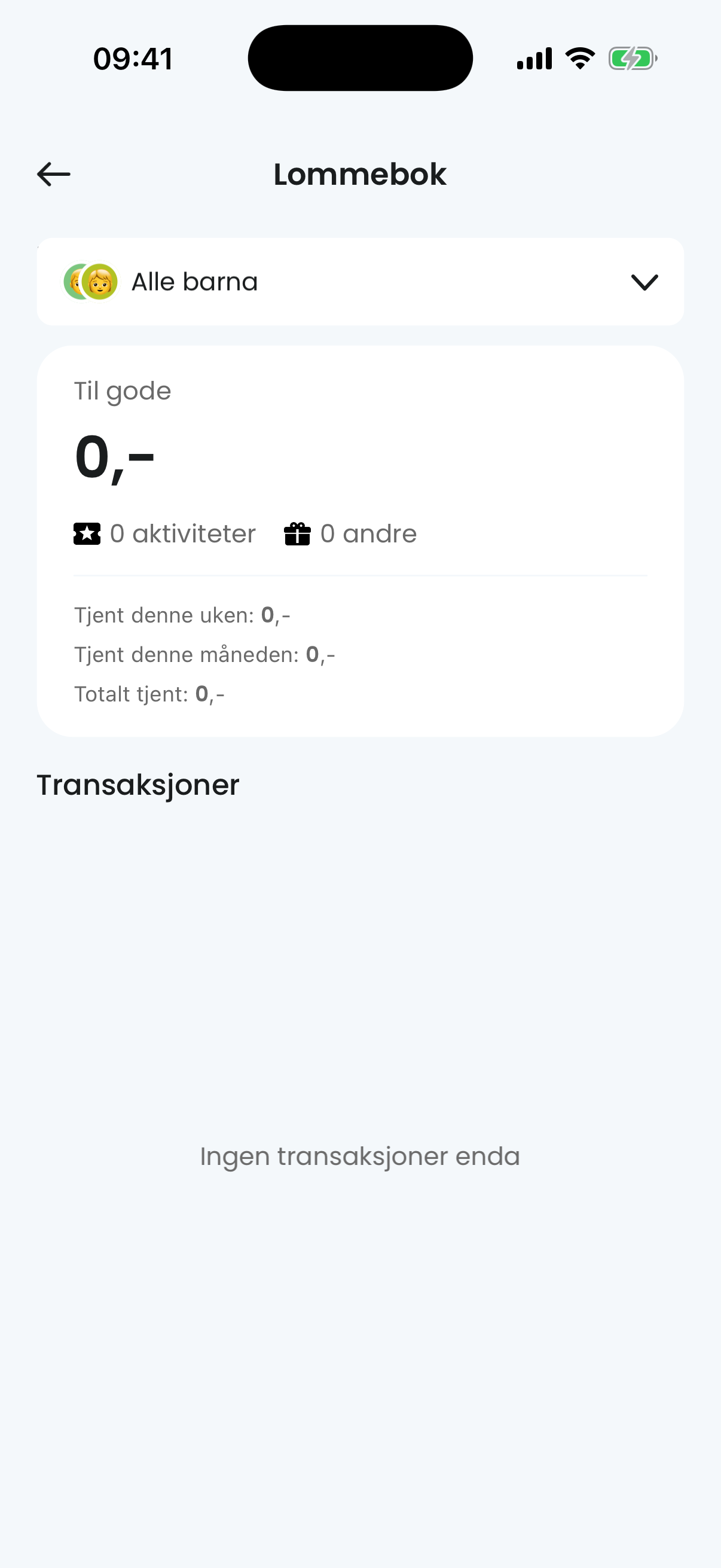Lommebok med sparemål